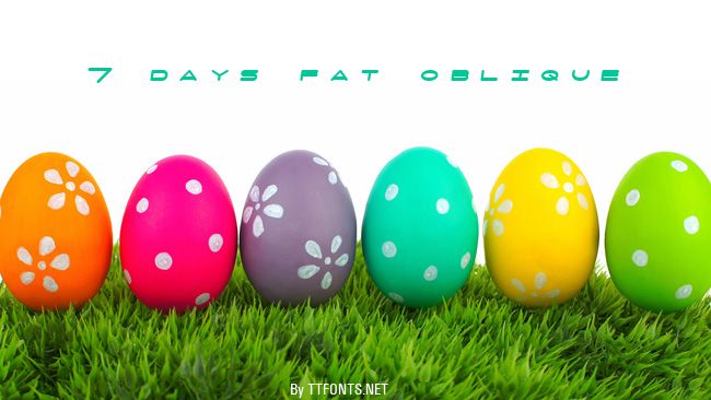 7 days fat oblique example